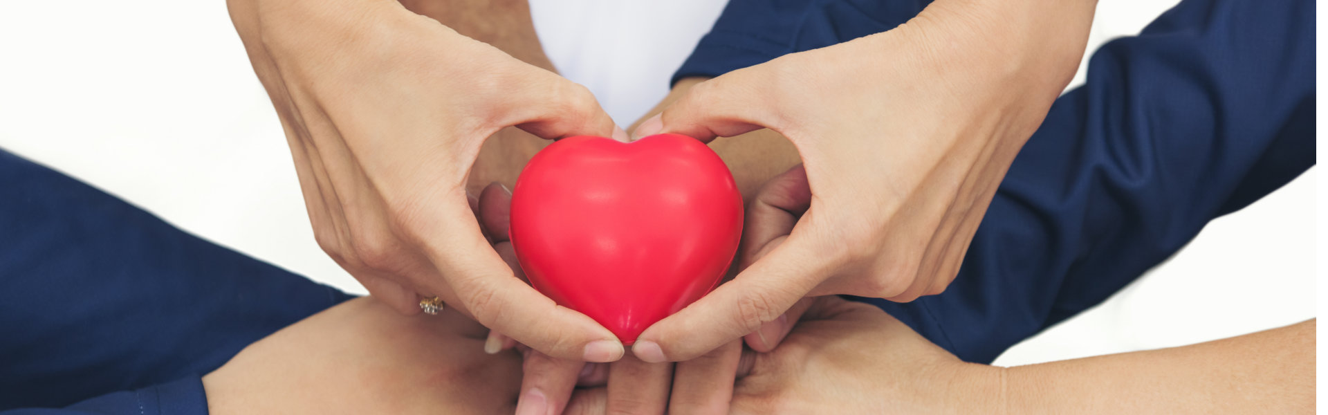 hands in unity with heart symbol